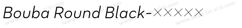 Bouba Round Black字体转换